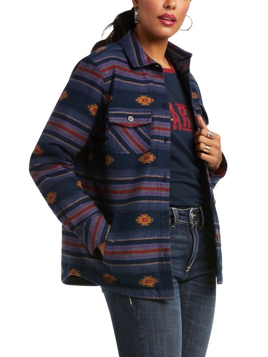 Ariat Jackets & Blazers - Ariat Navy Southwestern Shacket | XL